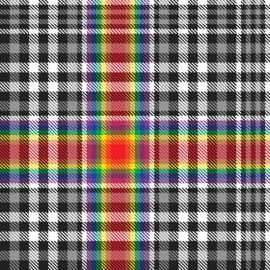 Gökkuşağı Glen Ekose desenli moda tekstil ve grafikleri için uygun kusursuz desen