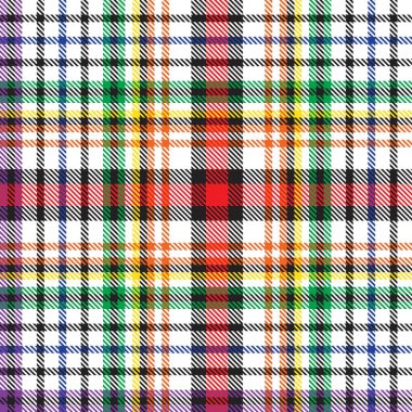Gökkuşağı Glen Ekose desenli moda tekstil ve grafikleri için uygun kusursuz desen