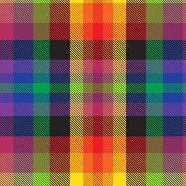 Gökkuşağı Glen Ekose desenli moda tekstil ve grafikleri için uygun kusursuz desen