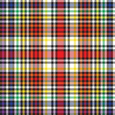 Gökkuşağı Glen Ekose desenli moda tekstil ve grafikleri için uygun kusursuz desen