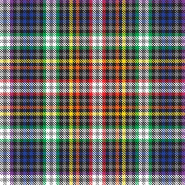 Gökkuşağı Glen Ekose desenli moda tekstil ve grafikleri için uygun kusursuz desen