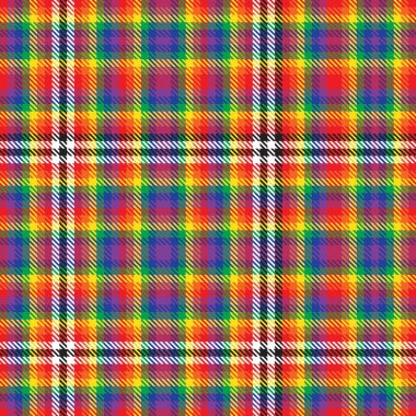 Gökkuşağı Glen Ekose desenli moda tekstil ve grafikleri için uygun kusursuz desen