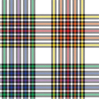 Gökkuşağı Glen Ekose desenli moda tekstil ve grafikleri için uygun kusursuz desen