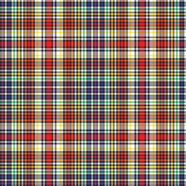 Rainbow Glen Plaid Motif Sans Couture Texturé Adapté Aux Textiles — Image vectorielle