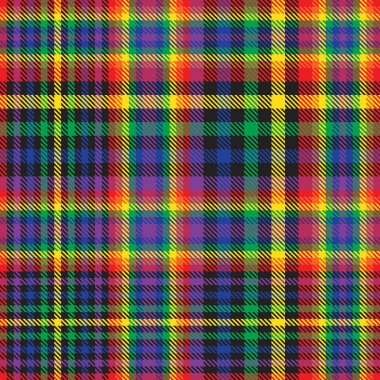Gökkuşağı Glen Ekose desenli moda tekstil ve grafikleri için uygun kusursuz desen