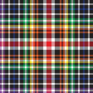 Gökkuşağı Glen Ekose desenli moda tekstil ve grafikleri için uygun kusursuz desen