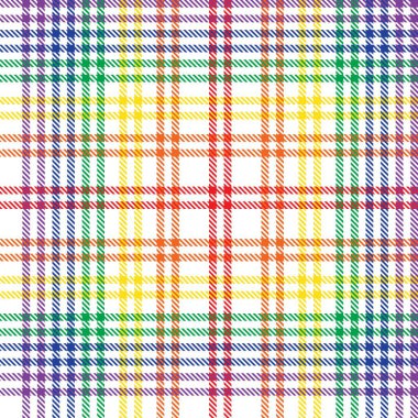 Gökkuşağı Glen Ekose desenli moda tekstil ve grafikleri için uygun kusursuz desen