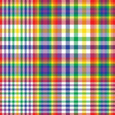 Gökkuşağı Glen Ekose desenli moda tekstil ve grafikleri için uygun kusursuz desen