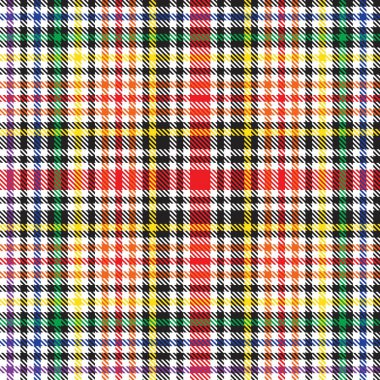 Gökkuşağı Glen Ekose desenli moda tekstil ve grafikleri için uygun kusursuz desen