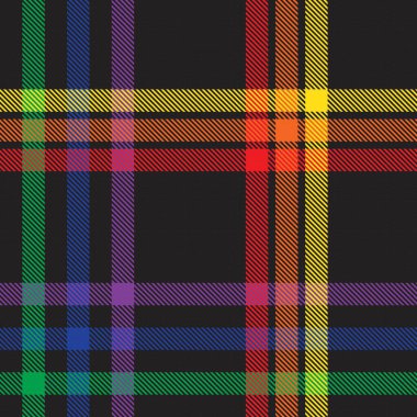 Gökkuşağı Glen Ekose desenli moda tekstil ve grafikleri için uygun kusursuz desen