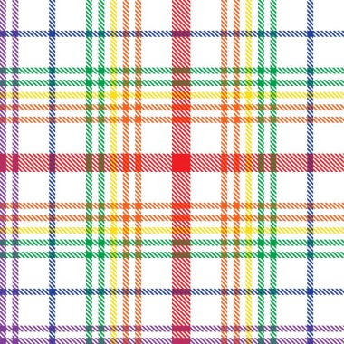 Gökkuşağı Glen Ekose desenli moda tekstil ve grafikleri için uygun kusursuz desen