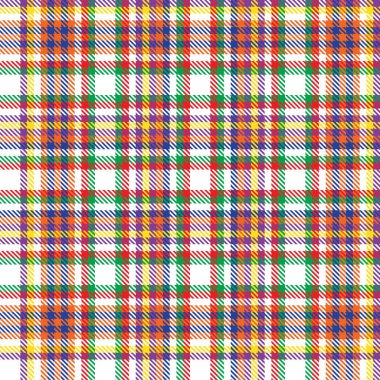 Gökkuşağı Glen Ekose desenli moda tekstil ve grafikleri için uygun kusursuz desen