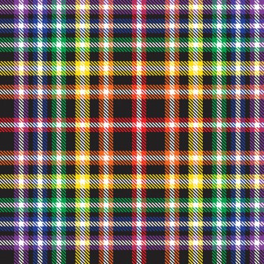 Gökkuşağı Glen Ekose desenli moda tekstil ve grafikleri için uygun kusursuz desen