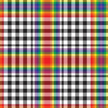 Gökkuşağı Glen Ekose desenli moda tekstil ve grafikleri için uygun kusursuz desen