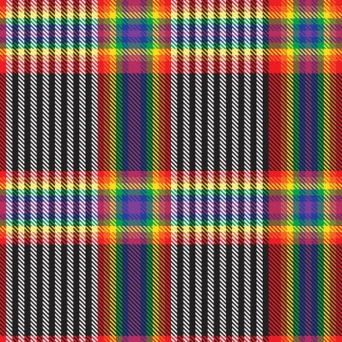 Gökkuşağı Glen Ekose desenli moda tekstil ve grafikleri için uygun kusursuz desen