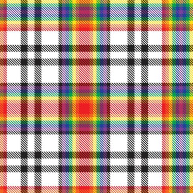 Gökkuşağı Glen Ekose desenli moda tekstil ve grafikleri için uygun kusursuz desen