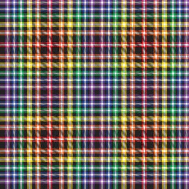 Gökkuşağı Glen Ekose desenli moda tekstil ve grafikleri için uygun kusursuz desen