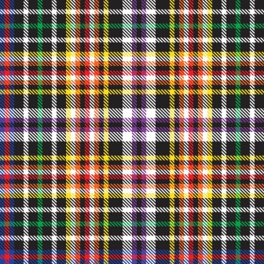 Gökkuşağı Glen Ekose desenli moda tekstil ve grafikleri için uygun kusursuz desen