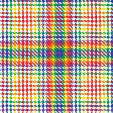 Gökkuşağı Glen Ekose desenli moda tekstil ve grafikleri için uygun kusursuz desen