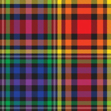 Gökkuşağı Glen Ekose desenli moda tekstil ve grafikleri için uygun kusursuz desen