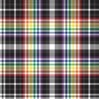Gökkuşağı Glen Ekose desenli moda tekstil ve grafikleri için uygun kusursuz desen