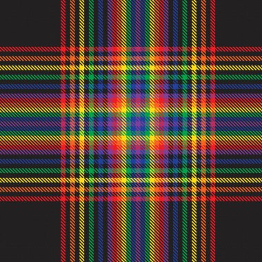 Gökkuşağı Glen Ekose desenli moda tekstil ve grafikleri için uygun kusursuz desen