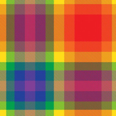 Gökkuşağı Glen Ekose desenli moda tekstil ve grafikleri için uygun kusursuz desen