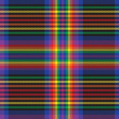 Gökkuşağı Glen Ekose desenli moda tekstil ve grafikleri için uygun kusursuz desen