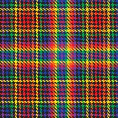 Gökkuşağı Glen Ekose desenli moda tekstil ve grafikleri için uygun kusursuz desen