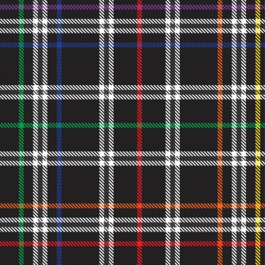 Gökkuşağı Glen Ekose desenli moda tekstil ve grafikleri için uygun kusursuz desen