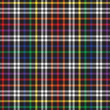 Gökkuşağı Glen Ekose desenli moda tekstil ve grafikleri için uygun kusursuz desen