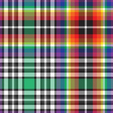 Gökkuşağı Glen Ekose desenli moda tekstil ve grafikleri için uygun kusursuz desen