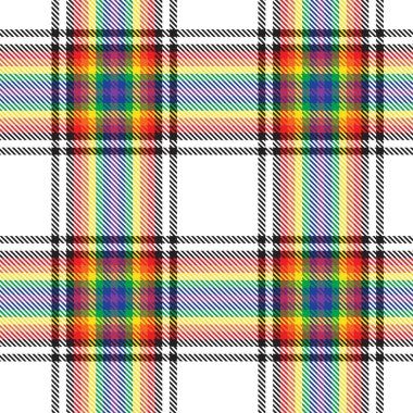 Gökkuşağı Glen Ekose desenli moda tekstil ve grafikleri için uygun kusursuz desen