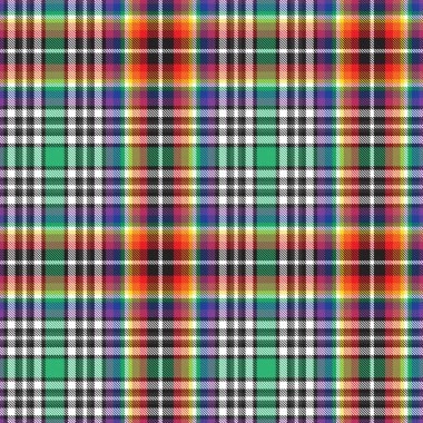Gökkuşağı Glen Ekose desenli moda tekstil ve grafikleri için uygun kusursuz desen