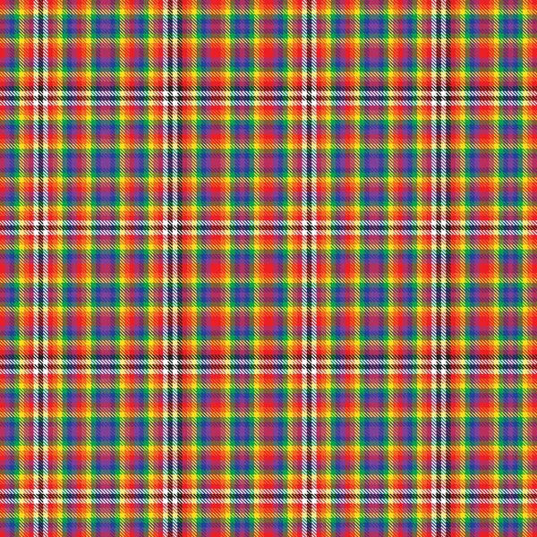 Rainbow Glen Plaid Motif Sans Couture Texturé Adapté Aux Textiles — Image vectorielle