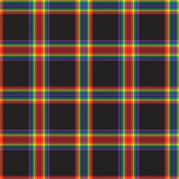 Rainbow Glen Plaid Textuur Naadloos Patroon Geschikt Voor Mode Textiel — Stockvector