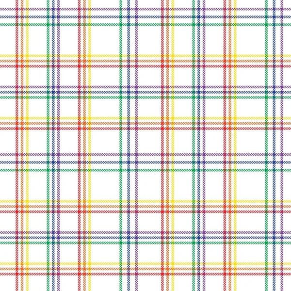 Rainbow Glen Plaid Texturovaný Bezešvý Vzor Vhodný Pro Módní Textil — Stockový vektor