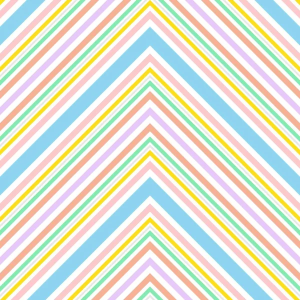 Rainbow Chevron Diagonal Striped Seamless Pattern Background Suitable Fashion Textiles — Stock Vector