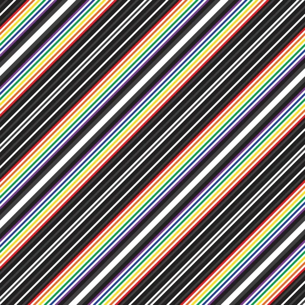 Rainbow Diagonale Rayé Fond Motif Sans Couture Adapté Pour Les — Image vectorielle