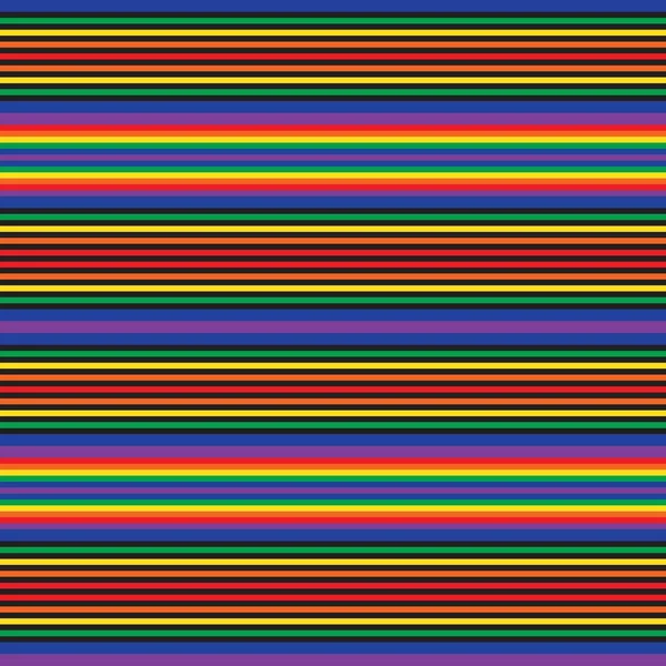 Rainbow Horizontal Rayé Fond Motif Sans Couture Adapté Pour Les — Image vectorielle