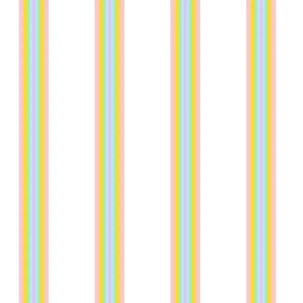 Rainbow Вертикальный Полосатый Безseamless Узор Фон Подходящий Модных Текстилей Графики — стоковый вектор
