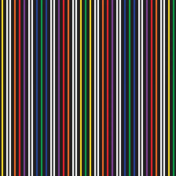 Rainbow Vertical Striped Seamless Pattern Background Suitable Fashion Textiles Graphics — Stock Vector