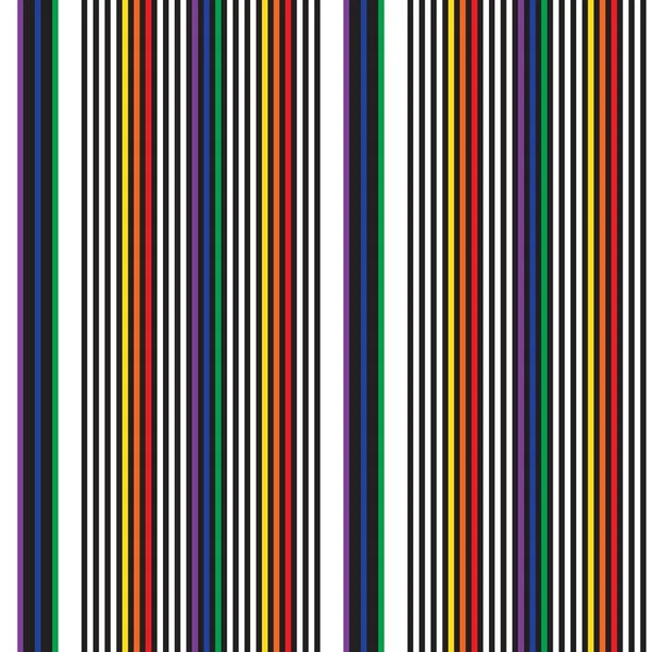 Rainbow Vertical Striped Seamless Pattern Background Suitable Fashion Textiles Graphics — Stock Vector