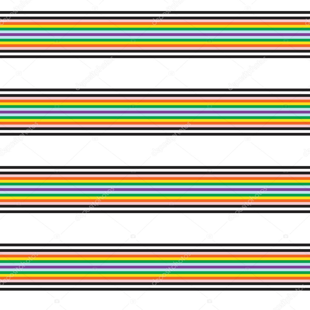 Rainbow Horizontal striped seamless pattern background suitable for fashion textiles, graphics
