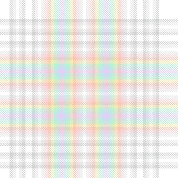 Rainbow Tartan Glen Plaid Textuur Naadloos Patroon Geschikt Voor Mode — Stockvector