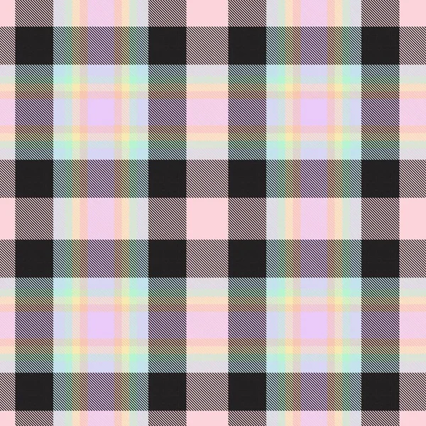 Rainbow Tartan Glen Plaid Texture Modello Senza Cuciture Adatto Tessuti — Vettoriale Stock