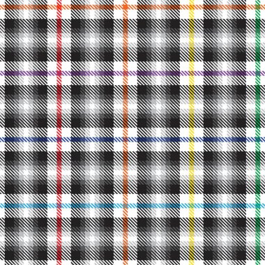 Gökkuşağı Tartan Glen Ekoseli Moda tekstil ve grafikleri için uygun kusursuz desen