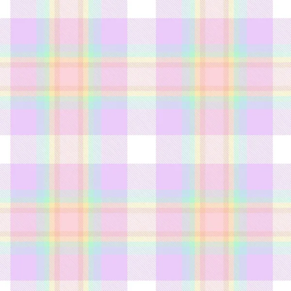 Rainbow Tartan Glen Plaid Texturovaný Bezešvý Vzor Vhodný Pro Módní — Stockový vektor