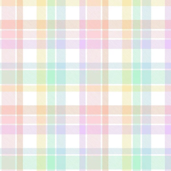 Rainbow Tartan Glen Plaid Texturovaný Bezešvý Vzor Vhodný Pro Módní — Stockový vektor