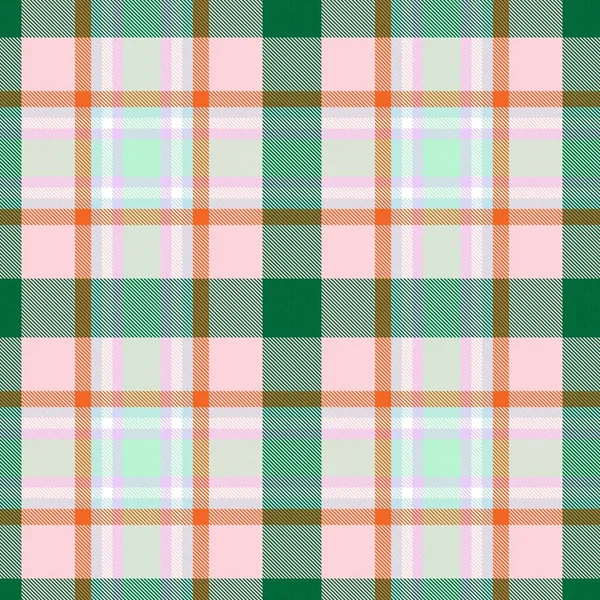 Rainbow Tartan Glen Plaid Textured Seamless Pattern Suitable Fashion Textiles — Stock Vector